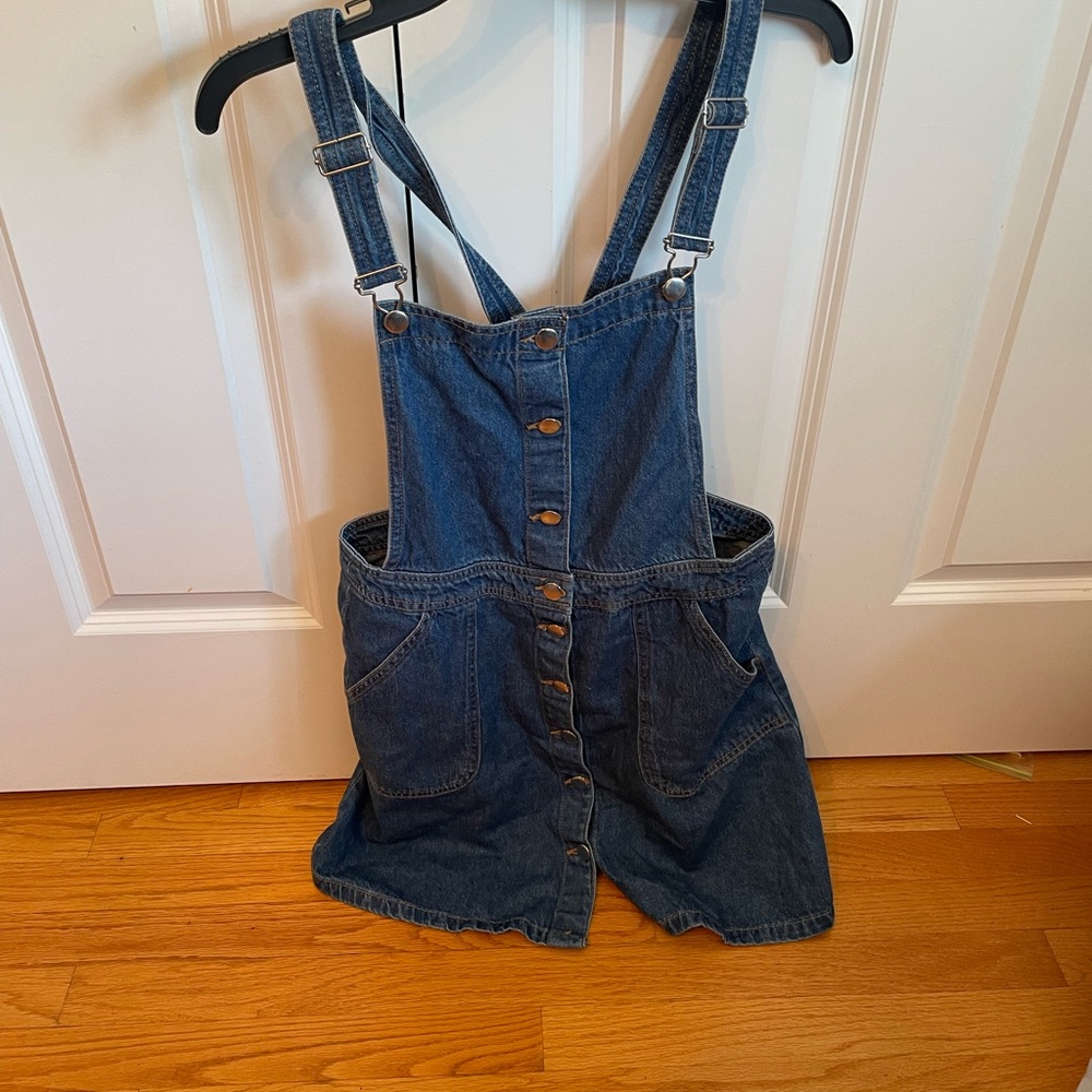 Jean overall skirt by Divided